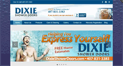 Desktop Screenshot of dixieshowerdoors.com